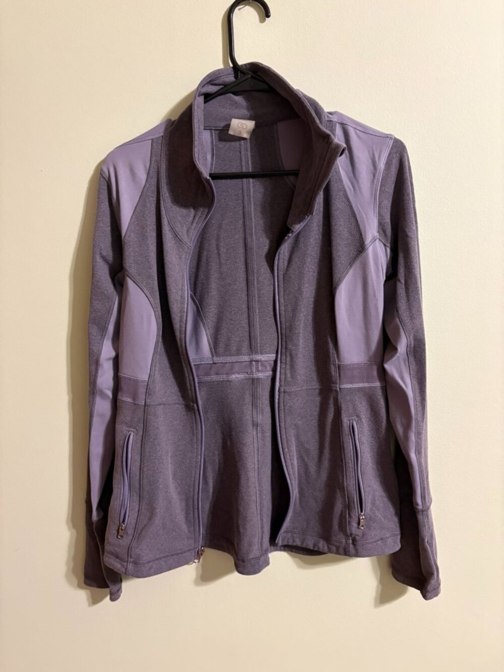 CALIA by Carrie Underwood Full Zip Athletic Jacket Purple Heather Women's Small
